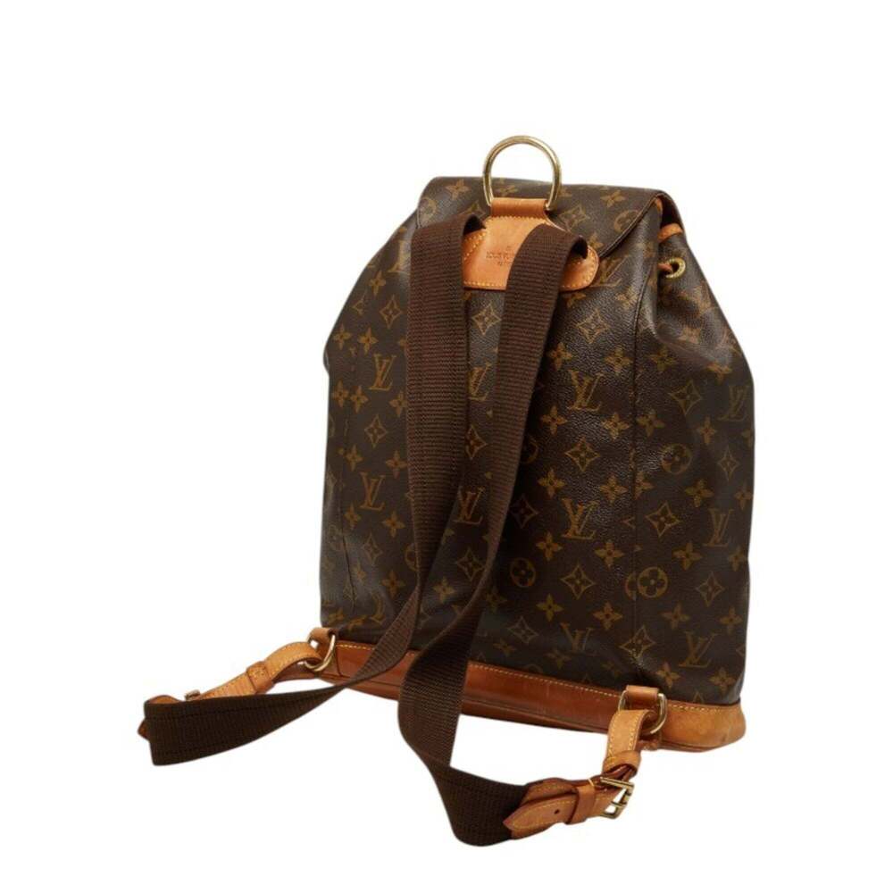 LOUIS VUITTON Brown Monogram Leather Backpack - Picture 2 of 11